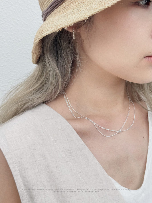 MZ-196 Silver 925 Layering necklace