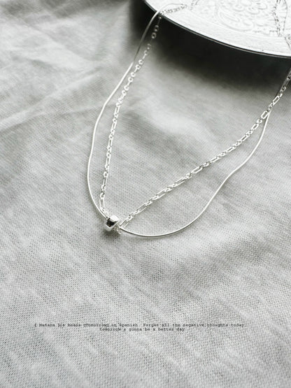 MZ-196 Silver 925 Layering necklace