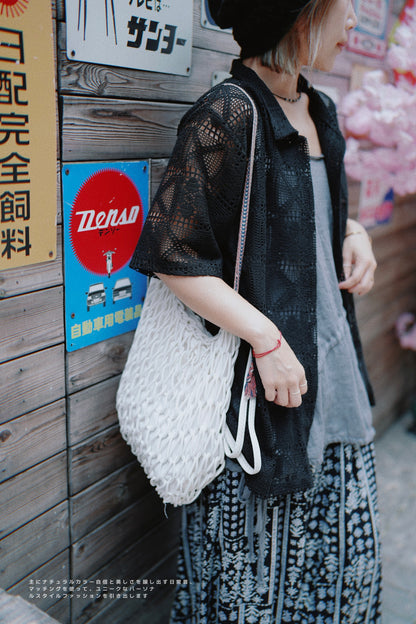 CA626 Mañana Handmade 2way Macrame Bag
