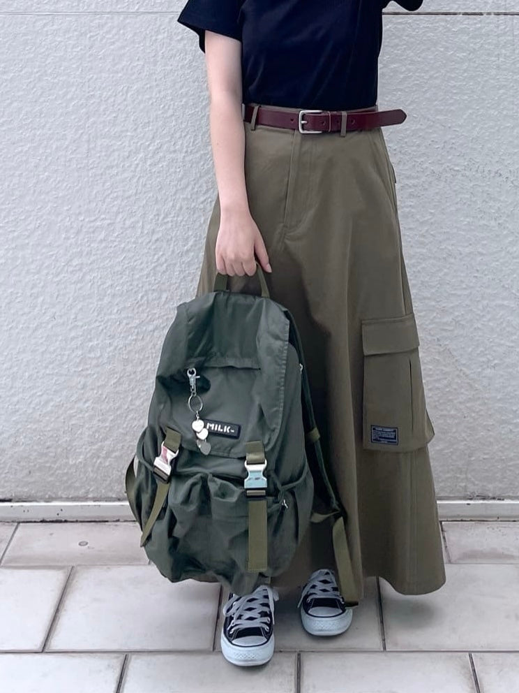 CA597 MILKFED. Logo Plate Backpack