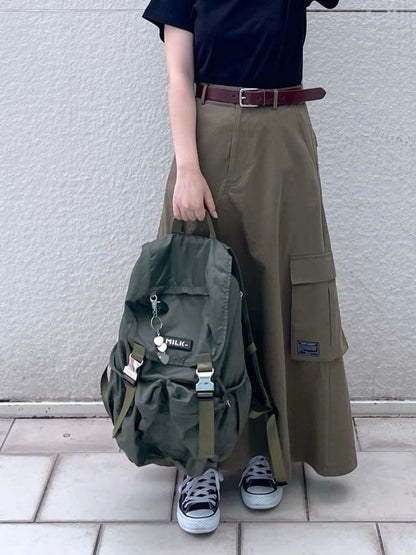 CA597 MILKFED. Logo Plate Backpack