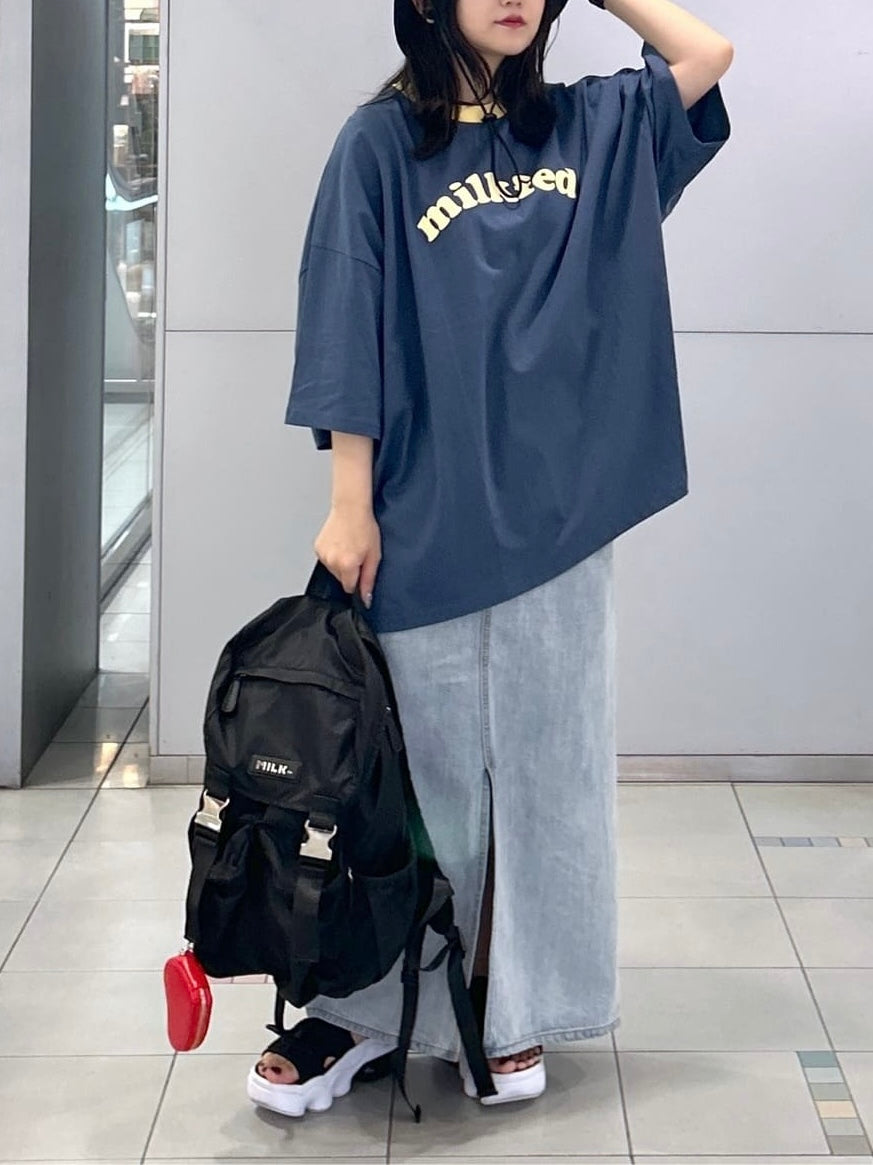 CA597 MILKFED. Logo Plate Backpack