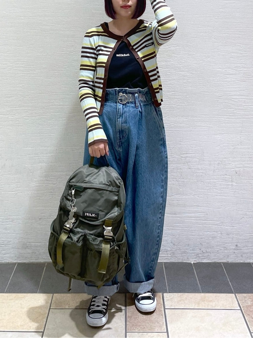 CA597 MILKFED. Logo Plate Backpack