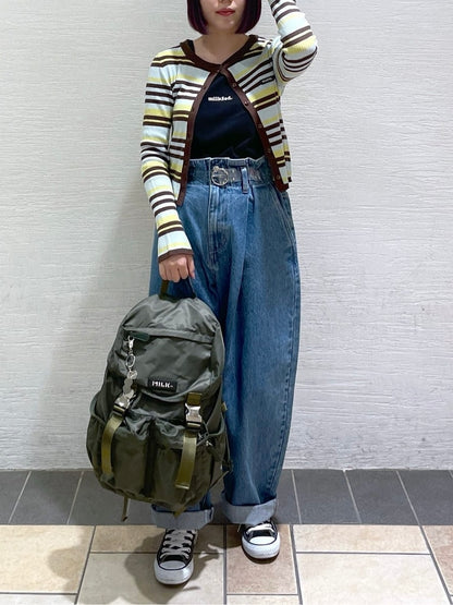CA597 MILKFED. Logo Plate Backpack