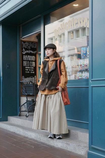 MZ891 VINTAGE WOOL BLEND FLAT CAP