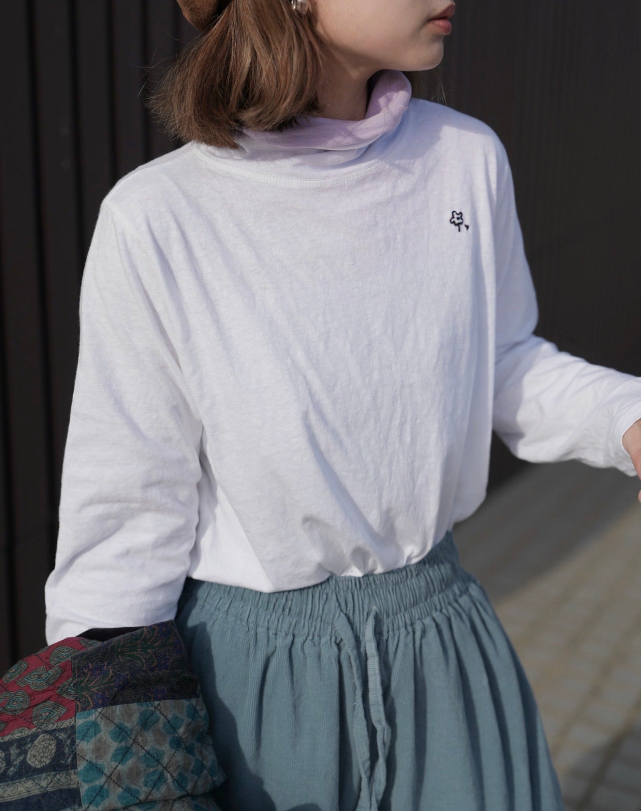 MZ877 DOUBLE NECK COTTON TOP