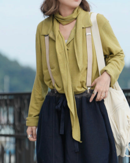 MZ874 RAYON TOP WITH SCARF SET