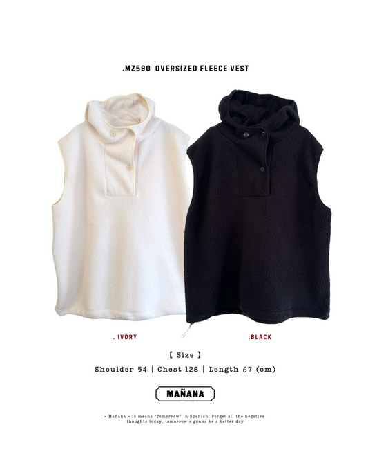 MZ590 OVERSIZED FLEECE VEST