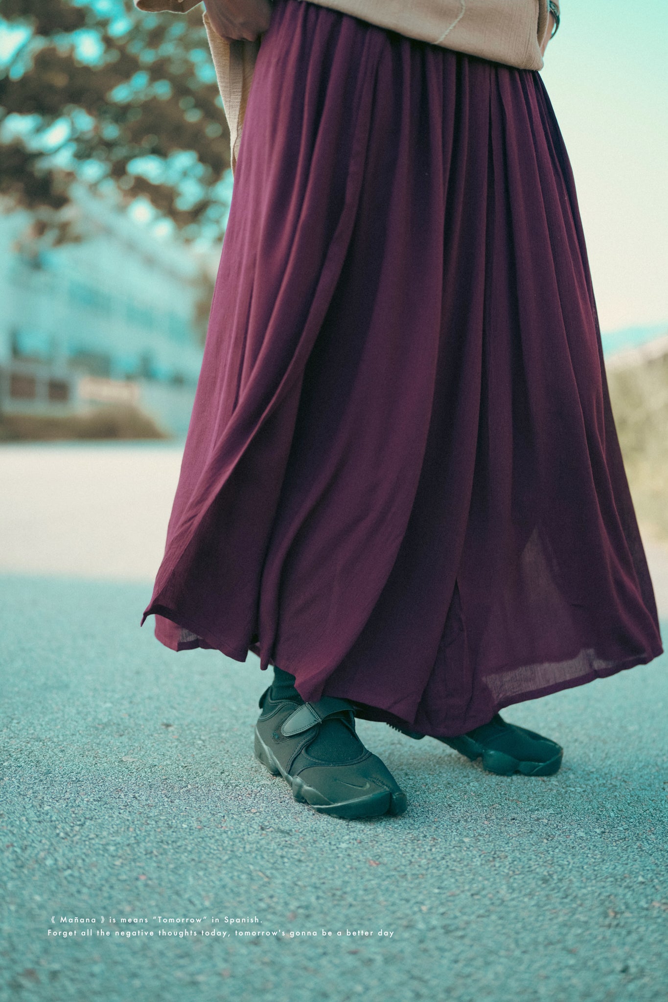 NA413 RAYON WIDE PANTS
