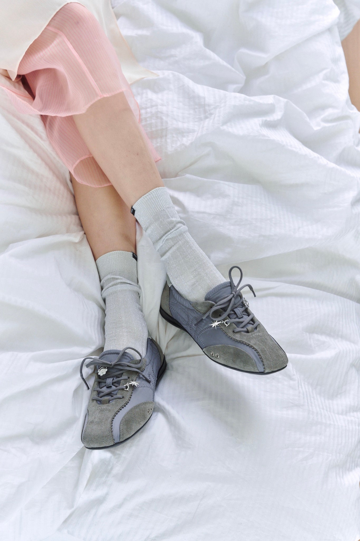 KHIHO SKIA PINKING SHIRRING SNEAKERS