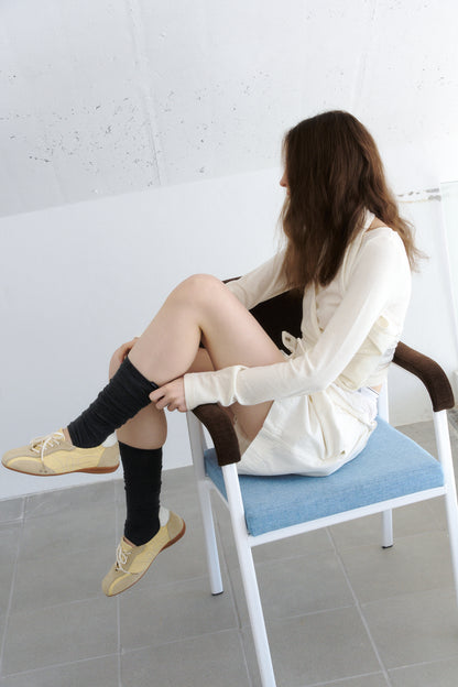 KHIHO SKIA PINKING SHIRRING SNEAKERS