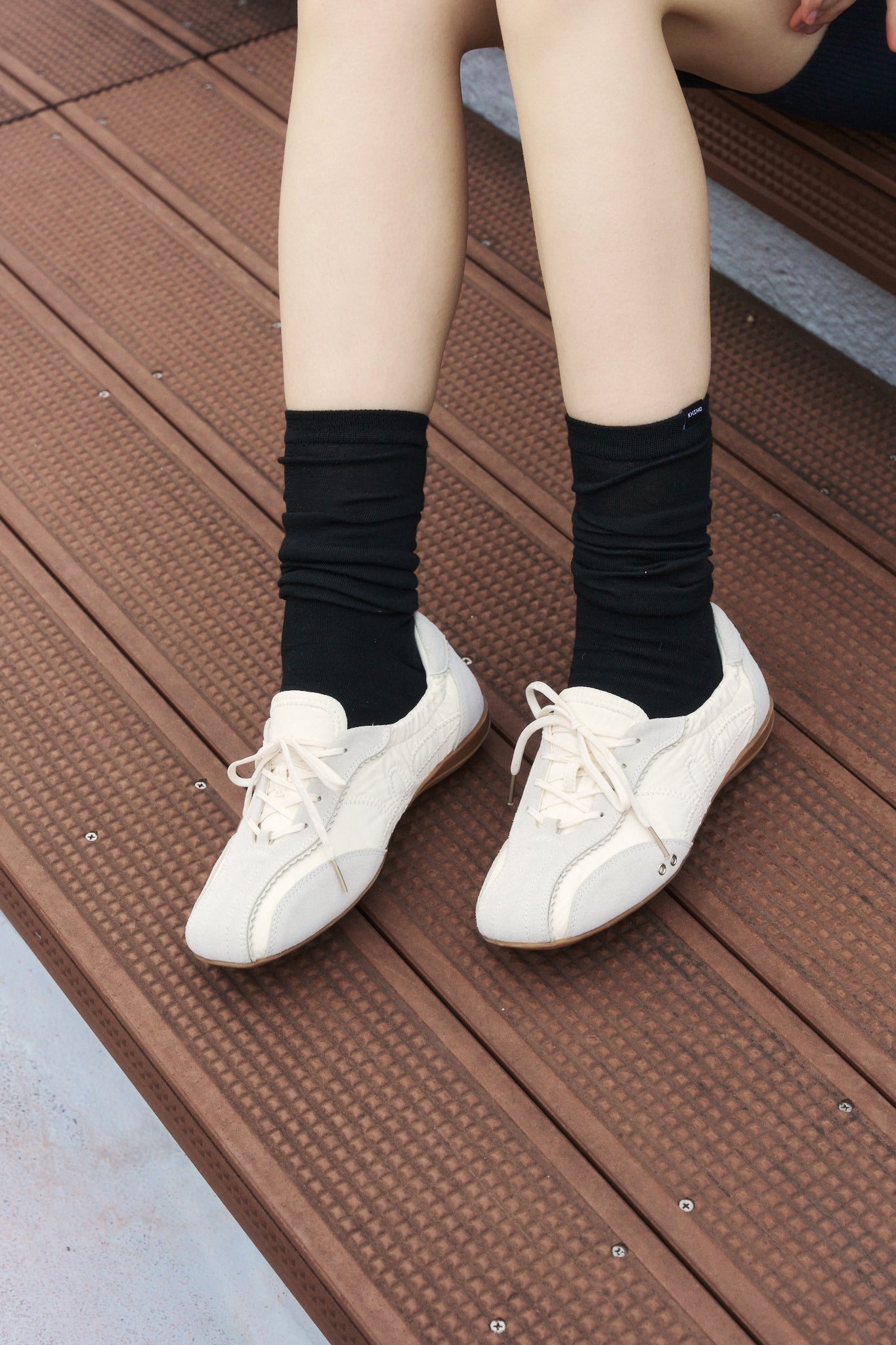 KHIHO SKIA PINKING SHIRRING SNEAKERS