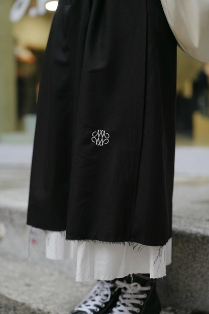 MZ730 NICK NICOLE PINTUCK LAYERED LONG SKIRT