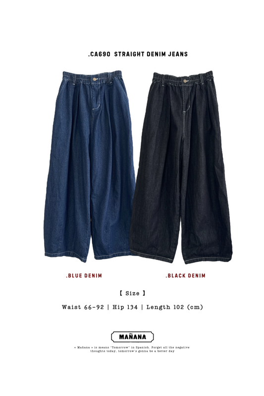 CA690 STRAIGHT DENIM JEANS