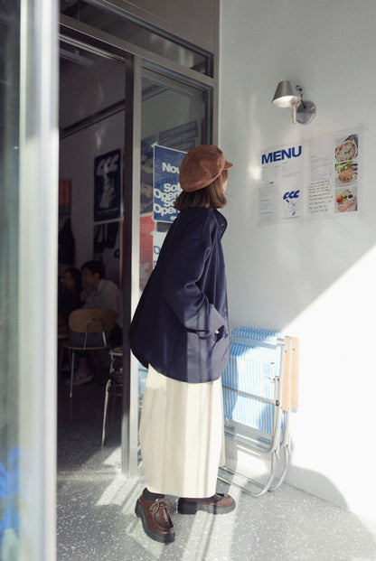 MZ844 STAND COLLAR SWEAT JACKET