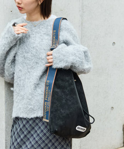 NA467 OUTDOOR PRODUCTS - SUEDE LOGO TAPE BAG