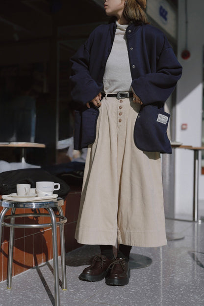 MZ844 STAND COLLAR SWEAT JACKET