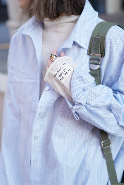 MZ883 EMBROIDERED STRIPED SHIRT