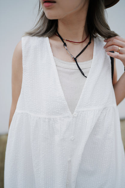 MZ335 Leather Tie Necklace