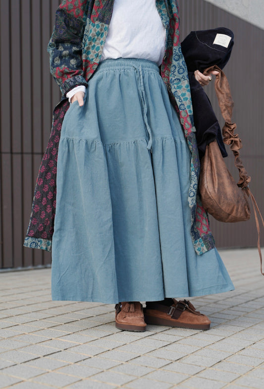 MZ876 CORDUROY LOOSE SKIRT