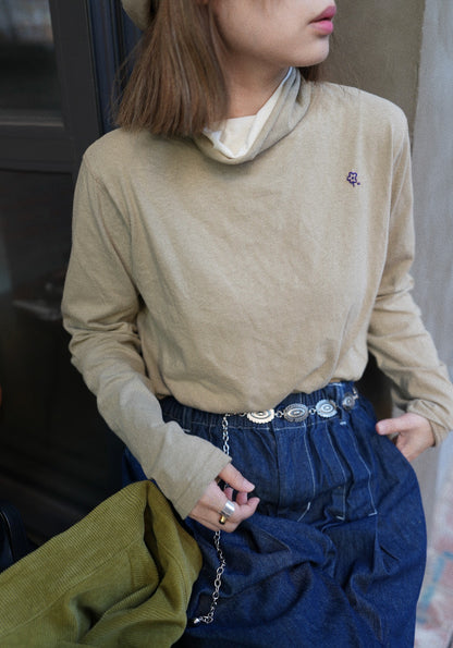 MZ877 DOUBLE NECK COTTON TOP