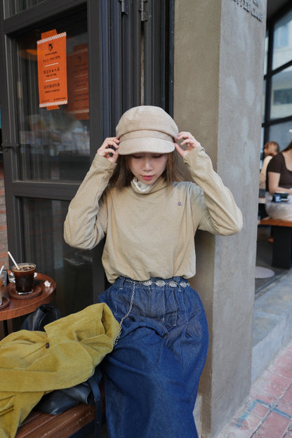 MZ877 DOUBLE NECK COTTON TOP