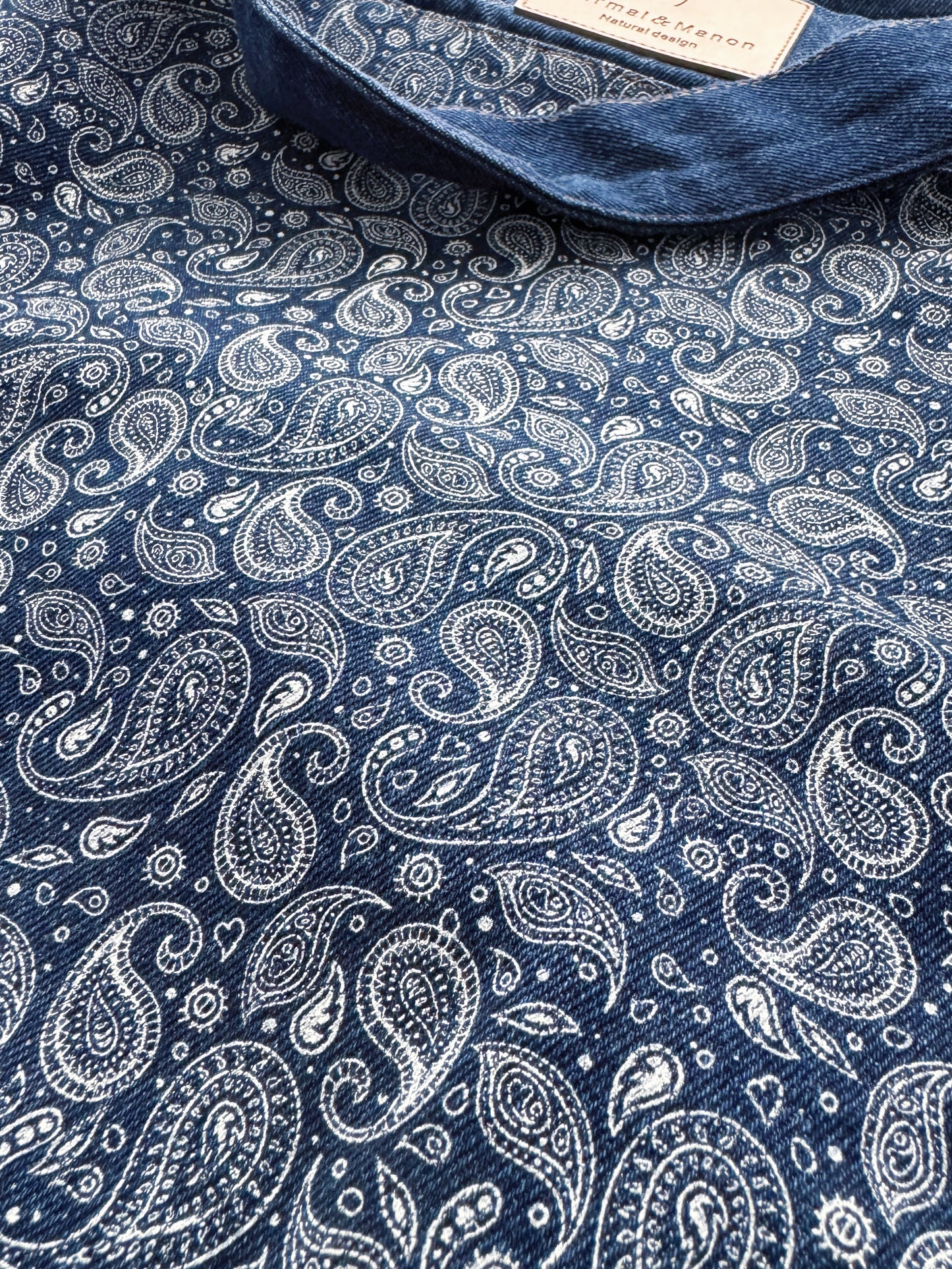 MZ716 PAISLEY DENIM TOTE BAG