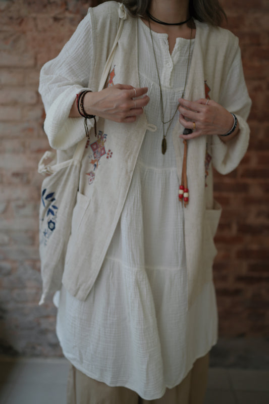 CA609 2WAY Gauze Dress