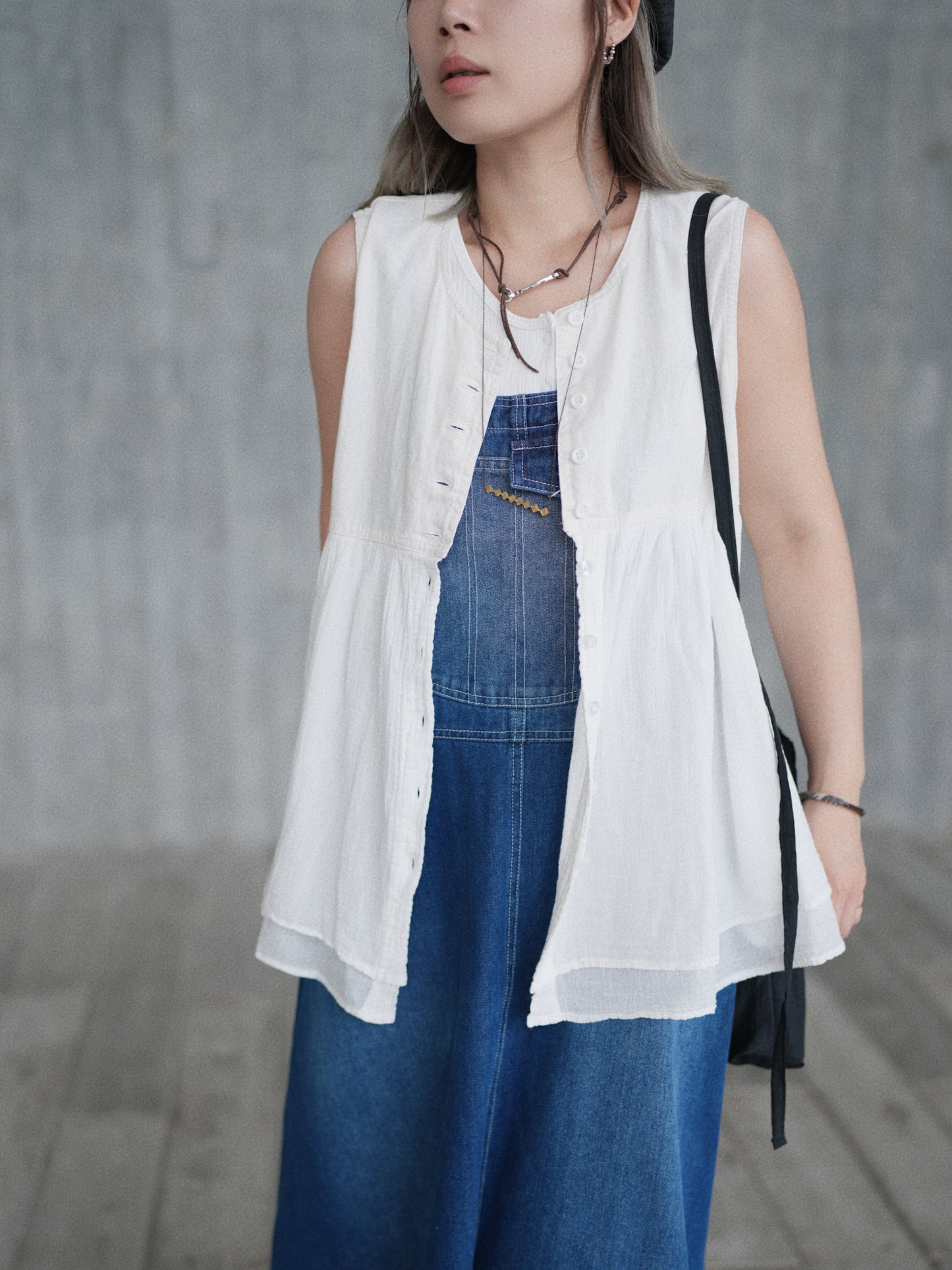 MZ335 Leather Tie Necklace