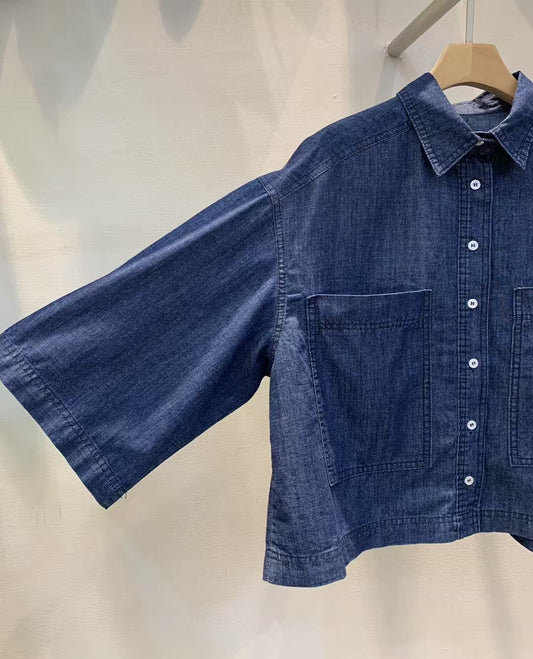 MZ731 POCKET DENIM SHIRT