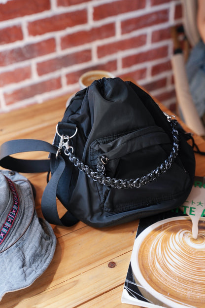 NA439 2WAY DRAWSTRING BUCKET BAG