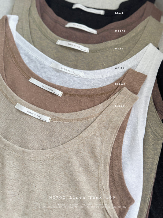MZ300 Linen Tank Lop