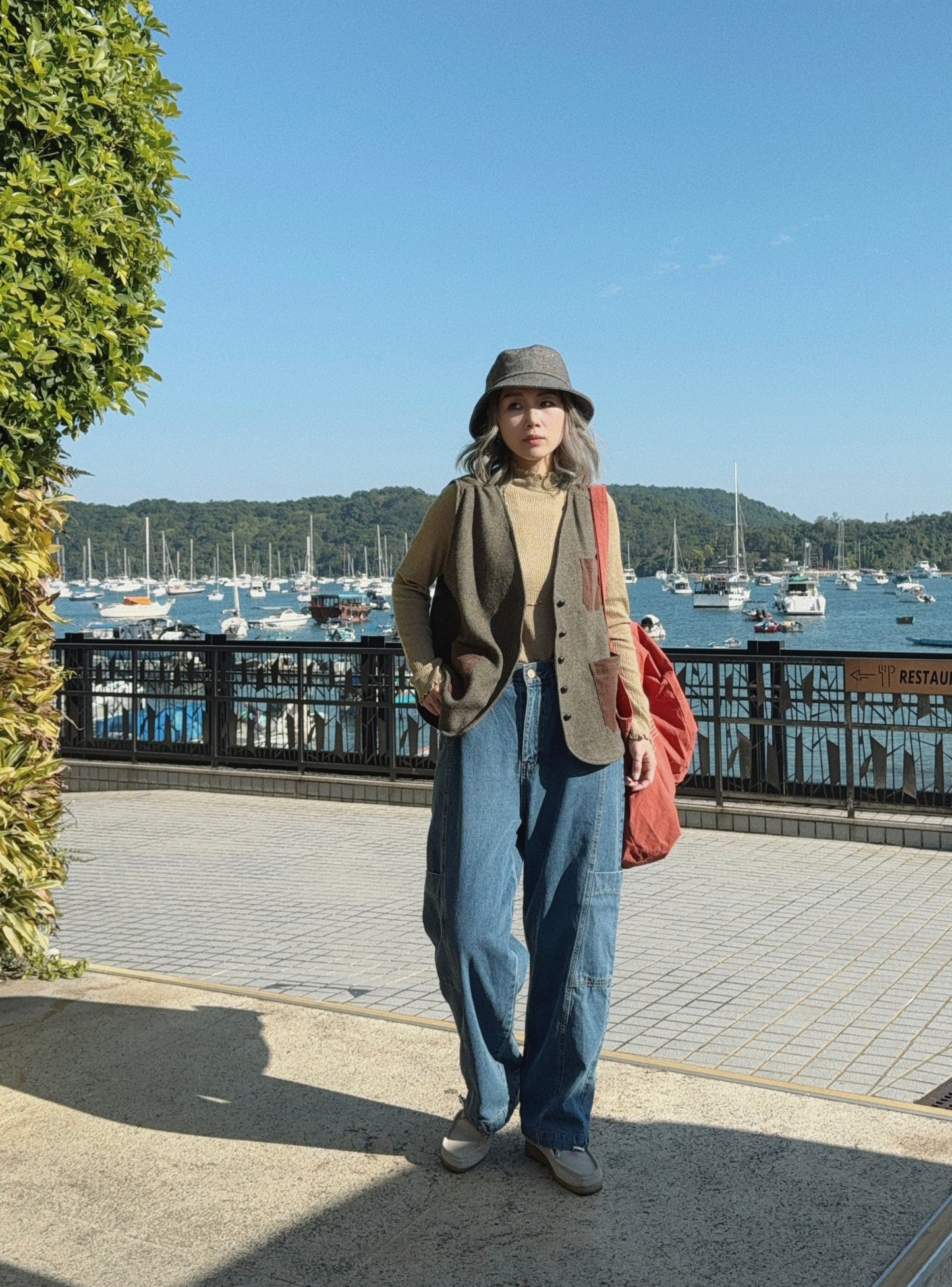 MZ-238 Tweed Bucket Wool Hat