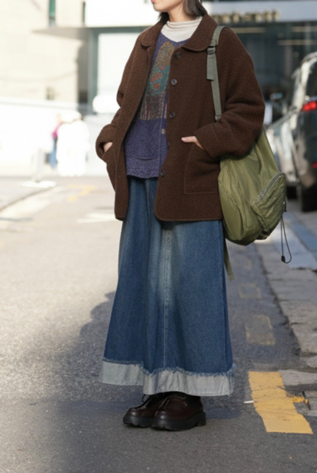 MZ882 ALPACA WOOL COAT