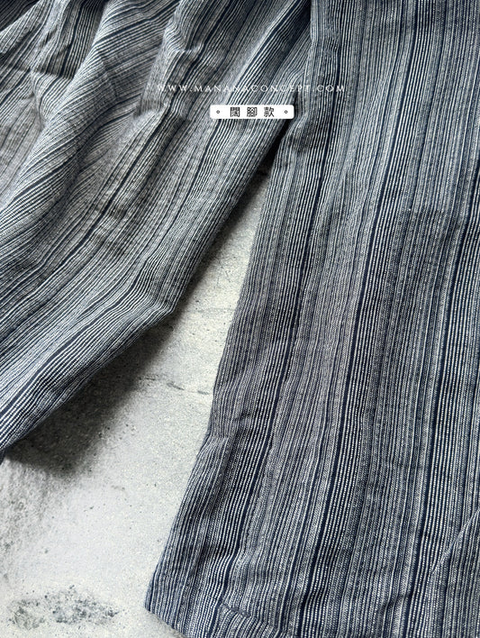 MZ738 ELASTIC WAIST STRIPED CULOTTES
