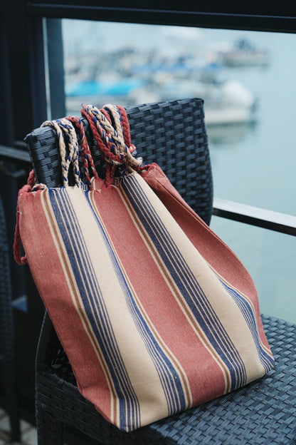 NA438 DULTON HAND-WOVEN HAMMOCK BAG