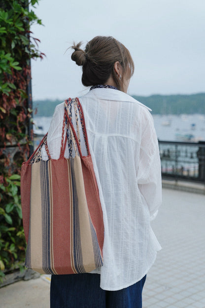 NA438 DULTON HAND-WOVEN HAMMOCK BAG