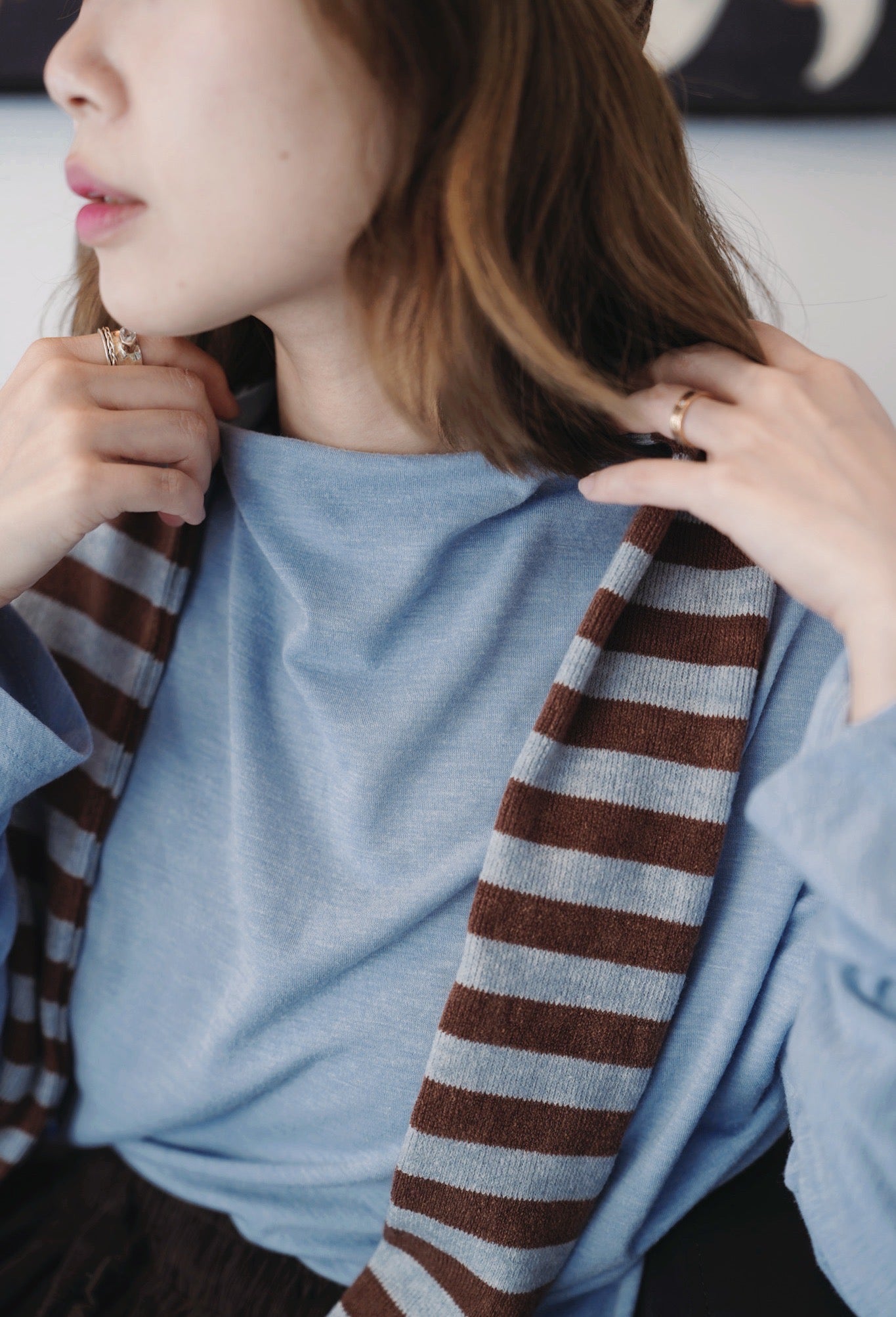 MZ889 BOTTLE NECK BASIC TOP【 2件減$20, 4件減$50 】