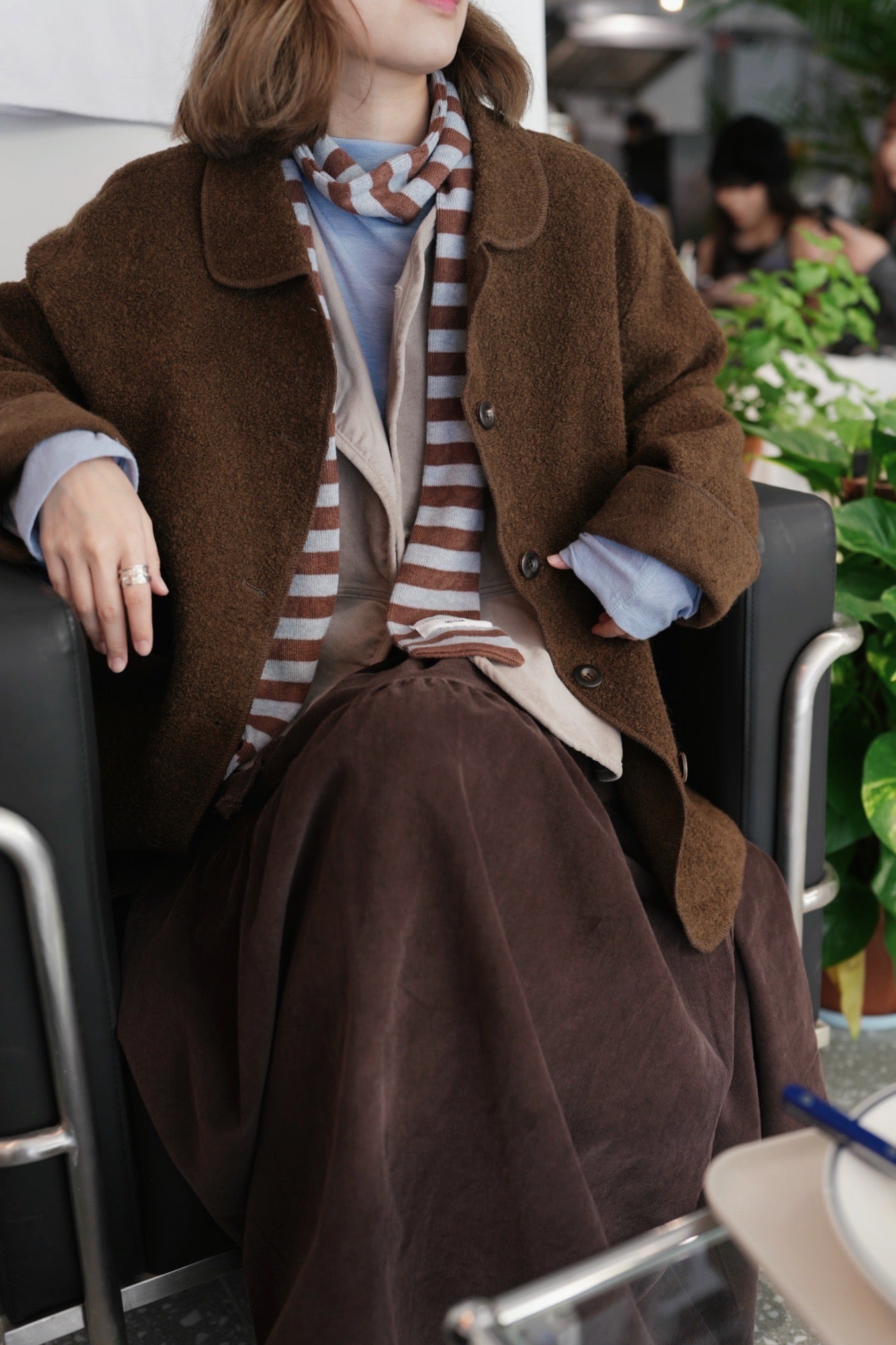 MZ882 ALPACA WOOL COAT