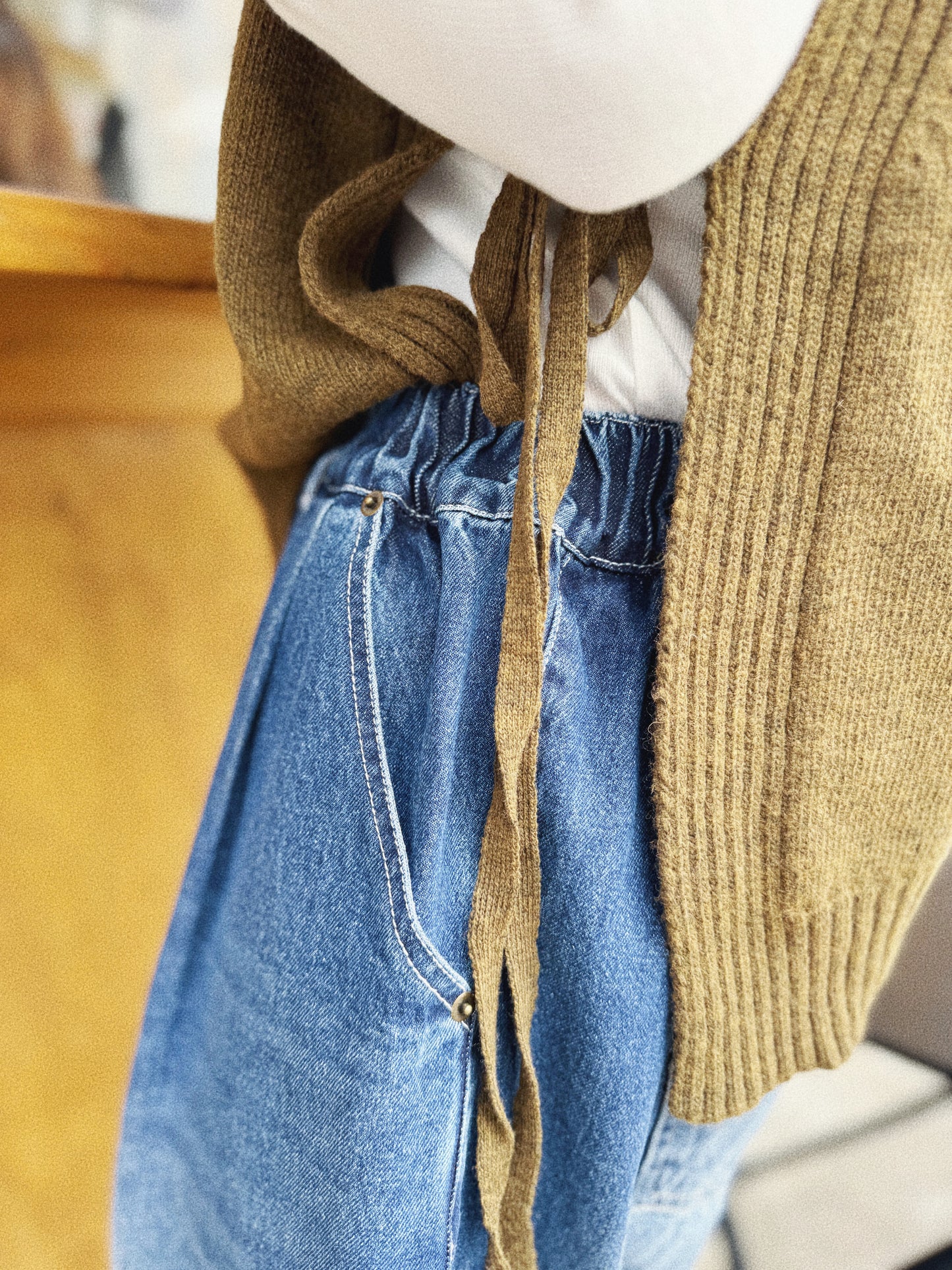 MZ267 Sleeveless Wool Knit Top