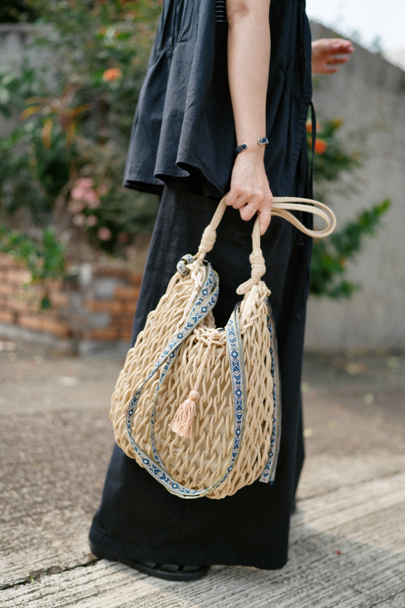 CA626 Mañana Handmade 2way Macrame Bag