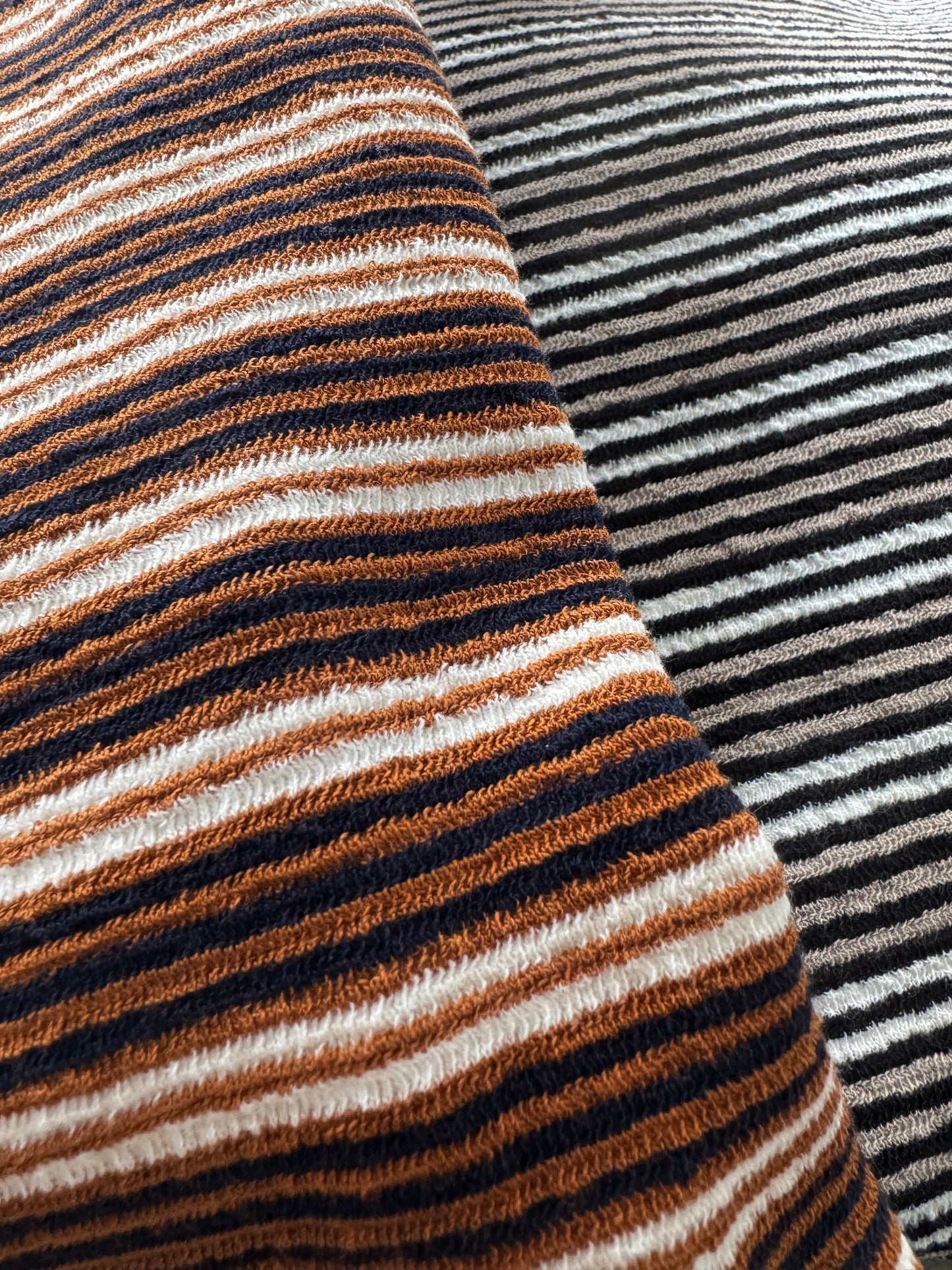 CA678 Striped Maxi Long Skirt