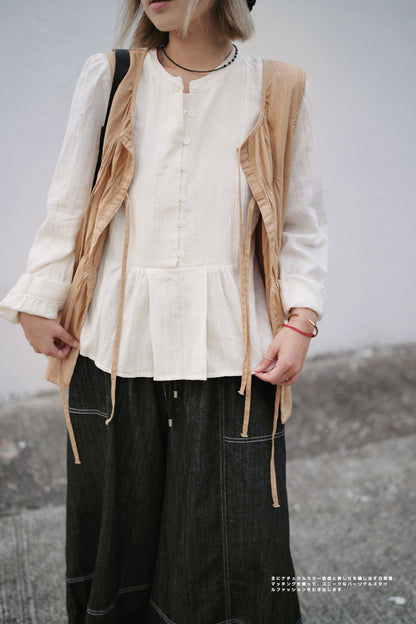 CA637 RIBBON VEST TOP