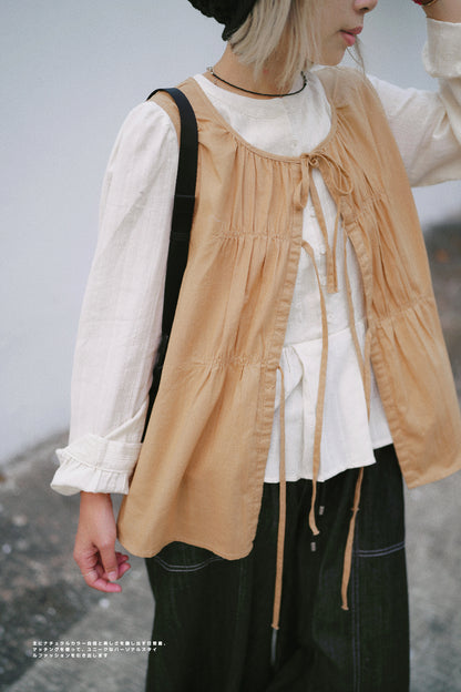 CA637 RIBBON VEST TOP