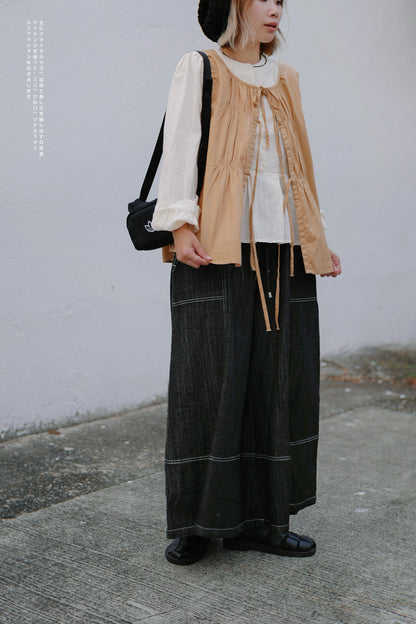 CA637 RIBBON VEST TOP