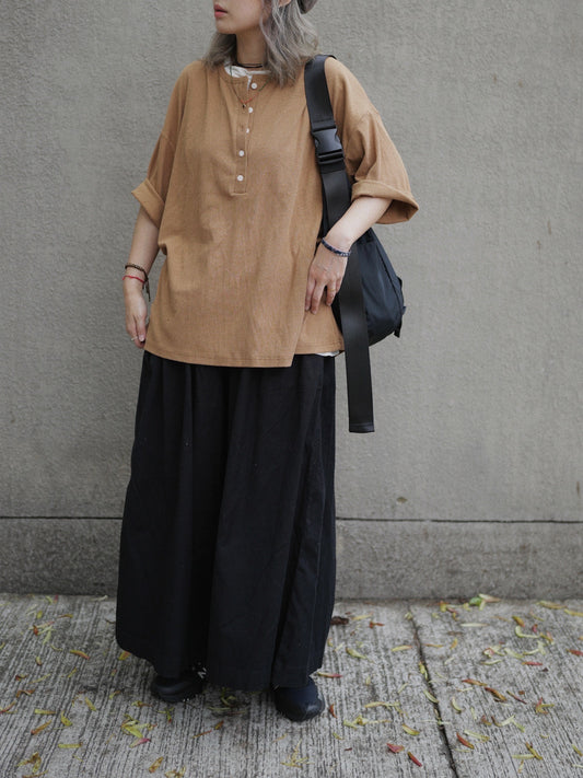 CA-574 Cotton Elastic Culottes
