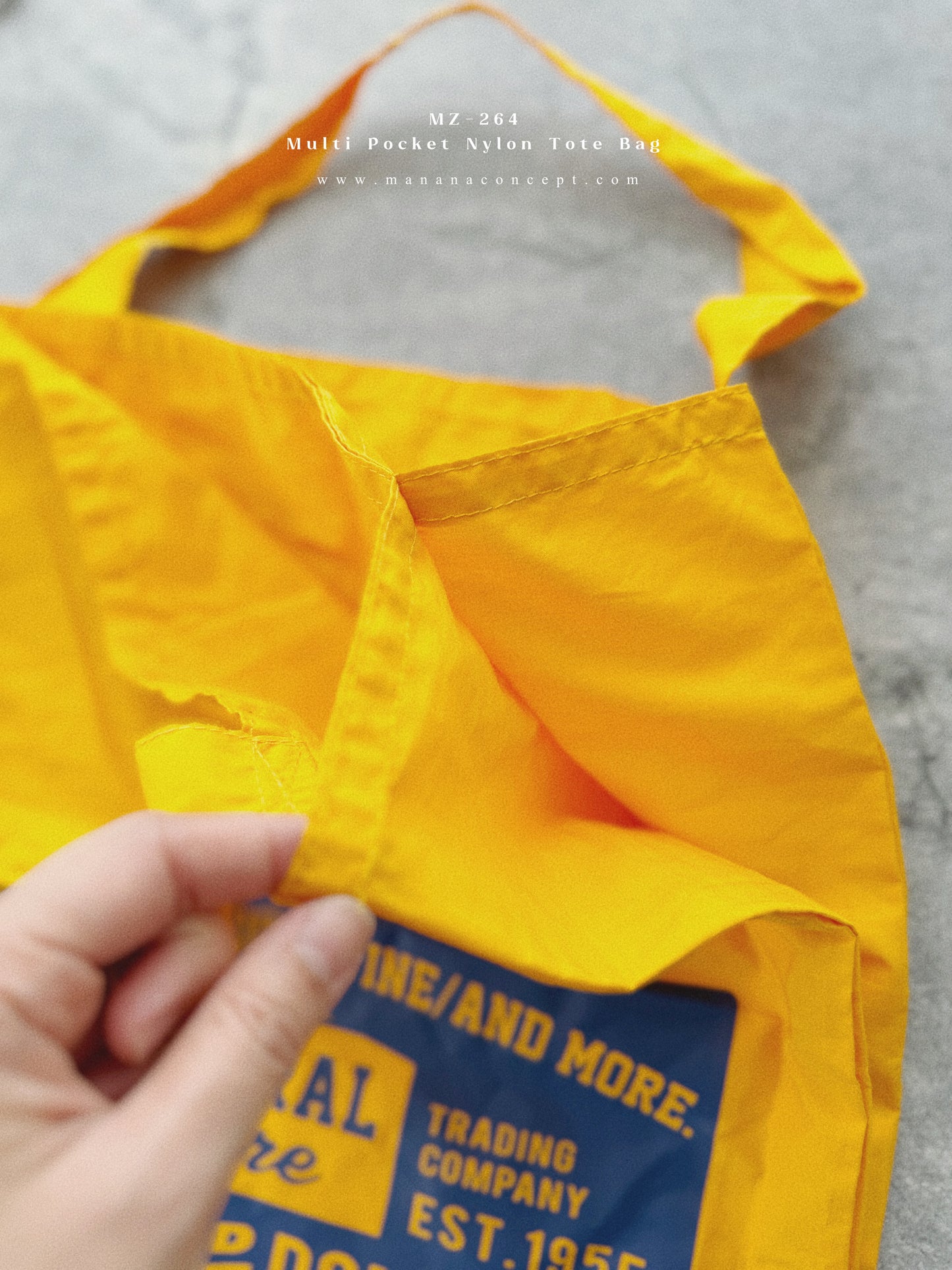 MZ-264 Multi Pocket Nylon Tote Bag