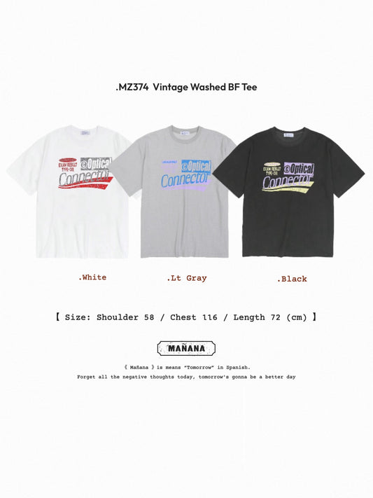 MZ374 Vintage Washed BF Tee