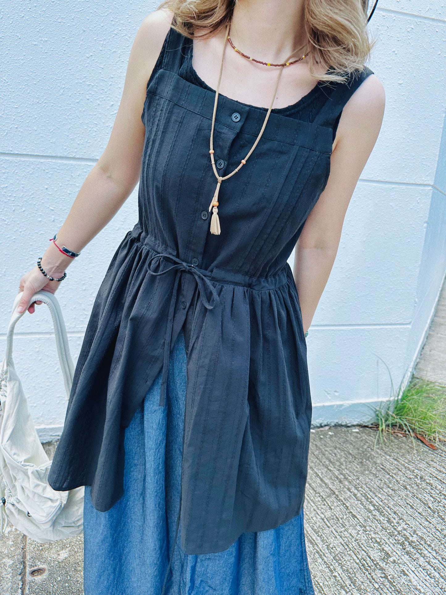 Leather Tassel Necklace