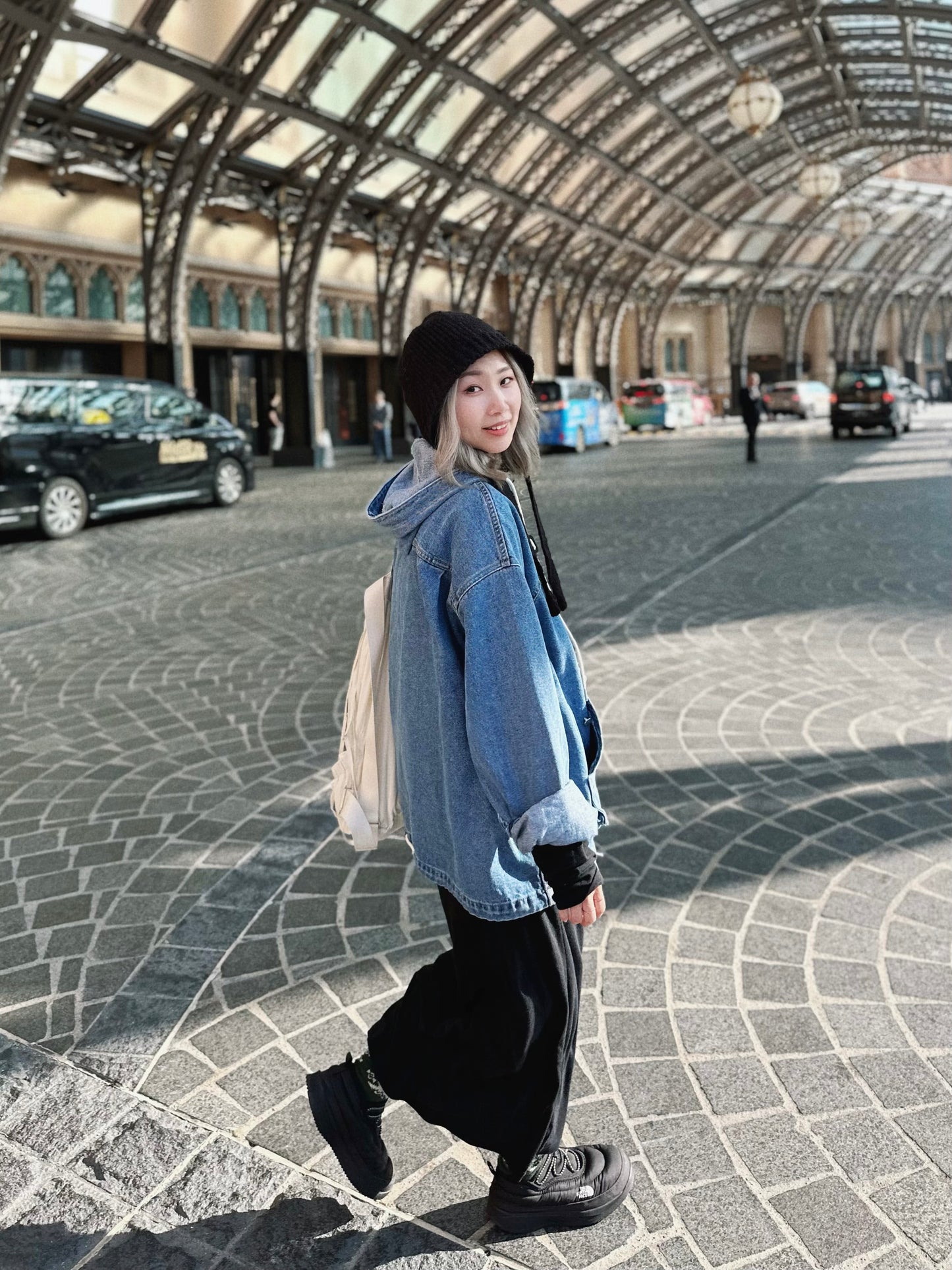 MZ-241 Oversized Denim Hoodie